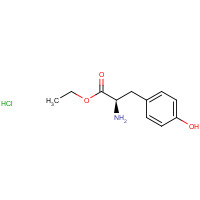 23234-43-7 Ethyl D-tyrosinate hydrochloride (1:1) chemical structure