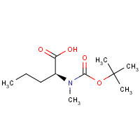 136092-78-9 N-Methyl-N-{[(2-methyl-2-propanyl)oxy]carbonyl}-L-norvaline chemical structure