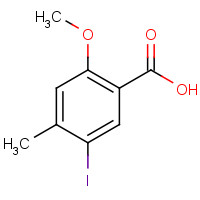 1241674-09-8 5-Iodo-2-methoxy-4-methylbenzoic acid chemical structure
