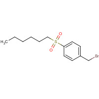 136528-93-3 1-(Bromomethyl)-4-(hexylsulfonyl)benzene chemical structure