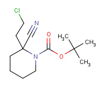 960294-15-9 2-Methyl-2-propanyl 2-(2-chloroethyl)-2-cyano-1-piperidinecarboxylate chemical structure