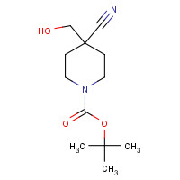 614730-96-0 2-Methyl-2-propanyl 4-cyano-4-(hydroxymethyl)-1-piperidinecarboxylate chemical structure