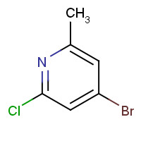1206250-53-4 4-bromo-2-chloro-6-methylpyridine chemical structure
