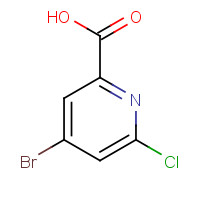 1060805-66-4 4-Bromo-6-chloro-2-pyridinecarboxylic acid chemical structure