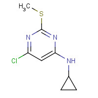 951884-05-2 6-Chloro-N-cyclopropyl-2-(methylsulfanyl)-4-pyrimidinamine chemical structure