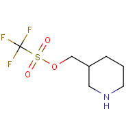 906073-55-0 3-Piperidinylmethyl trifluoromethanesulfonate chemical structure