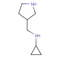 91187-89-2 N-Cyclopropyl-3-pyrrolidinemethanamine chemical structure