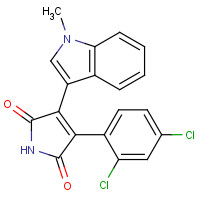 280744-09-4 3-(2,4-Dichlorophenyl)-4-(1-methyl-1H-indol-3-yl)-1H-pyrrole-2,5-dione chemical structure