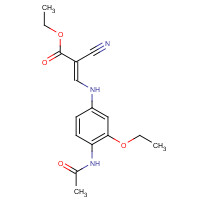 848133-74-4 Ethyl (2E)-3-[(4-acetamido-3-ethoxyphenyl)amino]-2-cyanoacrylate chemical structure