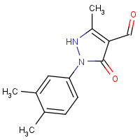473681-77-5 2-(3,4-Dimethylphenyl)-5-methyl-3-oxo-2,3-dihydro-1H-pyrazole-4-carbaldehyde chemical structure