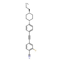 141743-43-3 BENZONITRILE,2-FLUORO-4-[[4-(4-PROPYLCYCLOHEXYL)PHENYL]ETHYNYL]-,TRANS- chemical structure