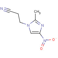 89111-63-7 3-(2-Methyl-4-nitro-1H-imidazol-1-yl)propanenitrile chemical structure