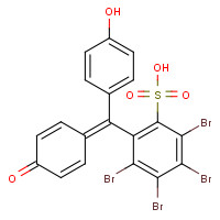 77172-72-6 2,3,4,5-Tetrabromo-6-[(4-hydroxyphenyl)(4-oxo-2,5-cyclohexadien-1-ylidene)methyl]benzenesulfonic acid chemical structure