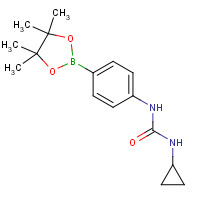 874297-79-7 1-Cyclopropyl-3-[4-(4,4,5,5-tetramethyl-1,3,2-dioxaborolan-2-yl)phenyl]urea chemical structure