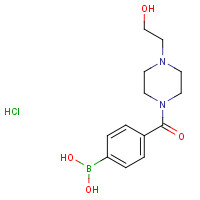 913835-44-6 (4-{[4-(2-Hydroxyethyl)-1-piperazinyl]carbonyl}phenyl)boronic acid hydrochloride (1:1) chemical structure
