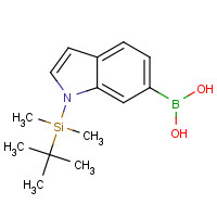 913835-60-6 {1-[Dimethyl(2-methyl-2-propanyl)silyl]-1H-indol-6-yl}boronic acid chemical structure