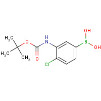 871329-57-6 [4-Chloro-3-({[(2-methyl-2-propanyl)oxy]carbonyl}amino)phenyl]boronic acid chemical structure