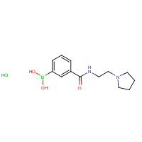 957061-03-9 (3-{[2-(1-Pyrrolidinyl)ethyl]carbamoyl}phenyl)boronic acid hydrochloride (1:1) chemical structure