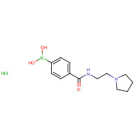 957060-70-7 (4-{[2-(1-Pyrrolidinyl)ethyl]carbamoyl}phenyl)boronic acid hydrochloride (1:1) chemical structure