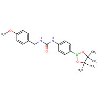 874298-21-2 1-(4-Methoxybenzyl)-3-[4-(4,4,5,5-tetramethyl-1,3,2-dioxaborolan-2-yl)phenyl]urea chemical structure
