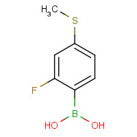 957060-84-3 [2-Fluoro-4-(methylsulfanyl)phenyl]boronic acid chemical structure