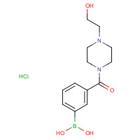 957060-95-6 (3-{[4-(2-Hydroxyethyl)-1-piperazinyl]carbonyl}phenyl)boronic acid hydrochloride (1:1) chemical structure