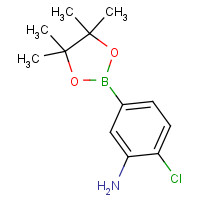 850567-56-5 2-Chloro-5-(4,4,5,5-tetramethyl-1,3,2-dioxaborolan-2-yl)aniline chemical structure