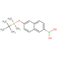 179942-45-1 (6-{[Dimethyl(2-methyl-2-propanyl)silyl]oxy}-2-naphthyl)boronic acid chemical structure