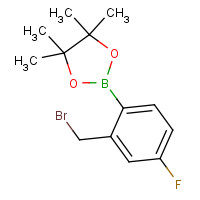 850567-57-6 2-[2-(Bromomethyl)-4-fluorophenyl]-4,4,5,5-tetramethyl-1,3,2-dioxaborolane chemical structure