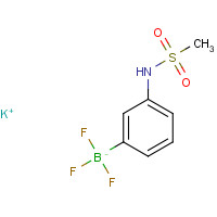 850623-67-5 Potassium trifluoro{3-[(methylsulfonyl)amino]phenyl}borate(1-) chemical structure
