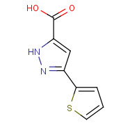 182415-24-3 5-(2-Thienyl)-1H-pyrazole-3-carboxylic acid chemical structure