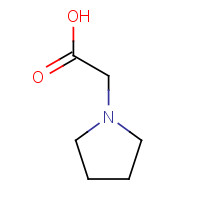 6628-74-6 1-Pyrrolidinylacetic acid chemical structure