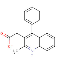 17401-15-9 (2-Methyl-4-phenyl-3-quinoliniumyl)acetate chemical structure