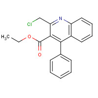 126334-84-7 Ethyl 2-(chloromethyl)-4-phenyl-3-quinolinecarboxylate chemical structure