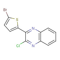 66078-66-8 2-(5-BROMO-2-THIENYL)-3-CHLOROQUINOXALINE chemical structure