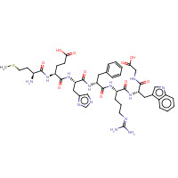4037-01-8 L-Methionyl-L-a-glutamyl-L-histidyl-D-phenylalanyl-N5-(diaminomethylene)-L-ornithyl-L-tryptophylglycine chemical structure