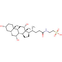 145-42-6 2-{[(3a,5b,7a,12a)-3,7,12-Trihydroxy-24-oxocholan-24-yl]amino}ethanesulfonic acid chemical structure