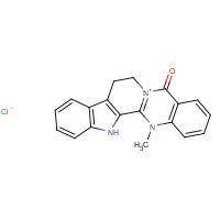 67909-49-3 14-Methyl-5-oxo-7,8,13,14-tetrahydro-5H-indolo[2',3':3,4]pyrido[2,1-b]quinazolin-6-ium chloride chemical structure