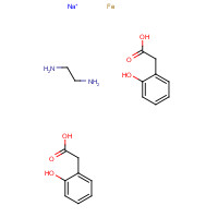16455-61-1 sodium; ethane-1,2-diamine; 2-(2-hydroxyphenyl)acetic acid; iron chemical structure