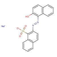 1248-18-6 Sodium 2-[(E)-(2-hydroxy-1-naphthyl)diazenyl]-1-naphthalenesulfonate chemical structure