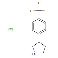 1095545-12-2 3-(4-(TRIFLUOROMETHYL)PHENYL)PYRROLIDINE HYDROCHLORIDE chemical structure