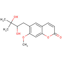 28095-18-3 6-(2,3-Dihydroxy-3-methylbutyl)-7-methoxy-2H-chromen-2-one chemical structure