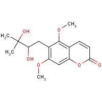 483-90-9 6-(2,3-Dihydroxy-3-methylbutyl)-5,7-dimethoxy-2H-chromen-2-one chemical structure