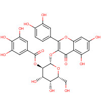 53209-27-1 2-(3,4-Dihydroxyphenyl)-5,7-dihydroxy-4-oxo-4H-chromen-3-yl 2-O-(3,4,5-trihydroxybenzoyl)-b-D-galactopyranoside chemical structure