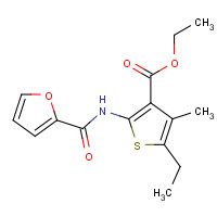 786593-06-4 Ethyl 5-ethyl-2-(2-furoylamino)-4-methyl-3-thiophenecarboxylate chemical structure