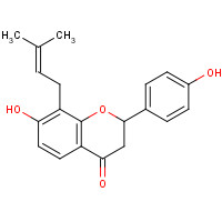 31524-62-6 7-Hydroxy-2-(4-hydroxyphenyl)-8-(3-methyl-2-buten-1-yl)-2,3-dihydro-4H-chromen-4-one chemical structure