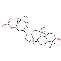 26575-95-1 (5ξ,8a,9ξ,11b,14b,20ξ)-11-Hydroxy-3-oxo-24,25-epoxydammar-13(17)-en-23-yl acetate chemical structure