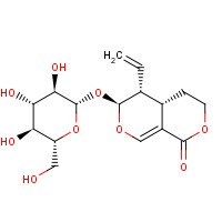 14215-86-2 (4aS,5R,6S)-1-Oxo-5-vinyl-4,4a,5,6-tetrahydro-1H,3H-pyrano[3,4-c]pyran-6-yl b-D-glucopyranoside, Sweroside chemical structure