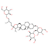 136656-07-0 (3b,5b,25S)-26-(b-D-Glucopyranosyloxy)-22-hydroxyfurostan-3-yl 2-O-b-D-glucopyranosyl-b-D-galactopyranoside chemical structure