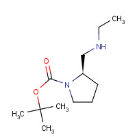 1009075-40-4 2-Methyl-2-propanyl (2R)-2-[(ethylamino)methyl]-1-pyrrolidinecarboxylate chemical structure